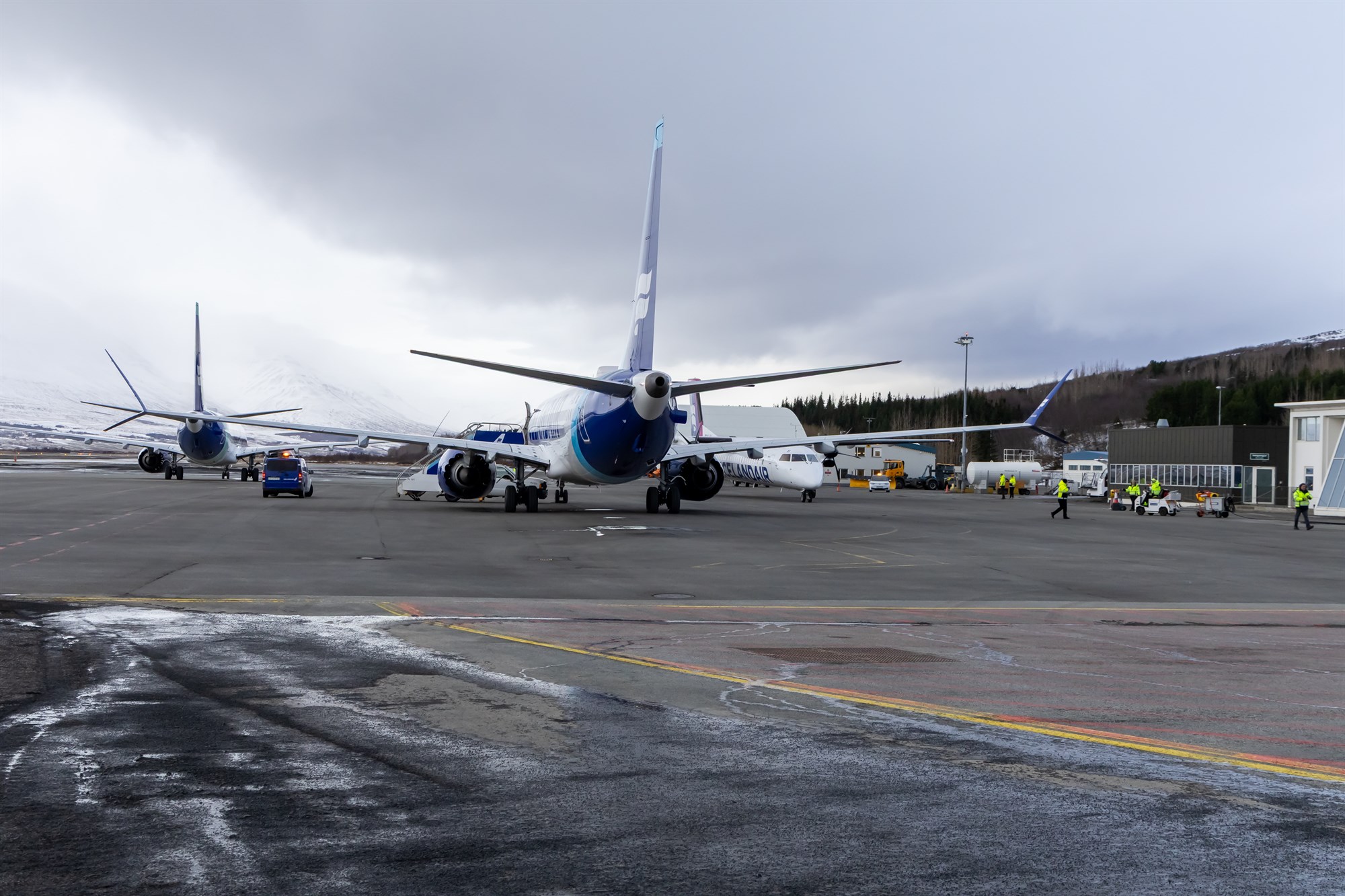 Flugvellir Innanlandsflugvalla nýttir þegar vont veður skall á við Keflavíkurflugvöll