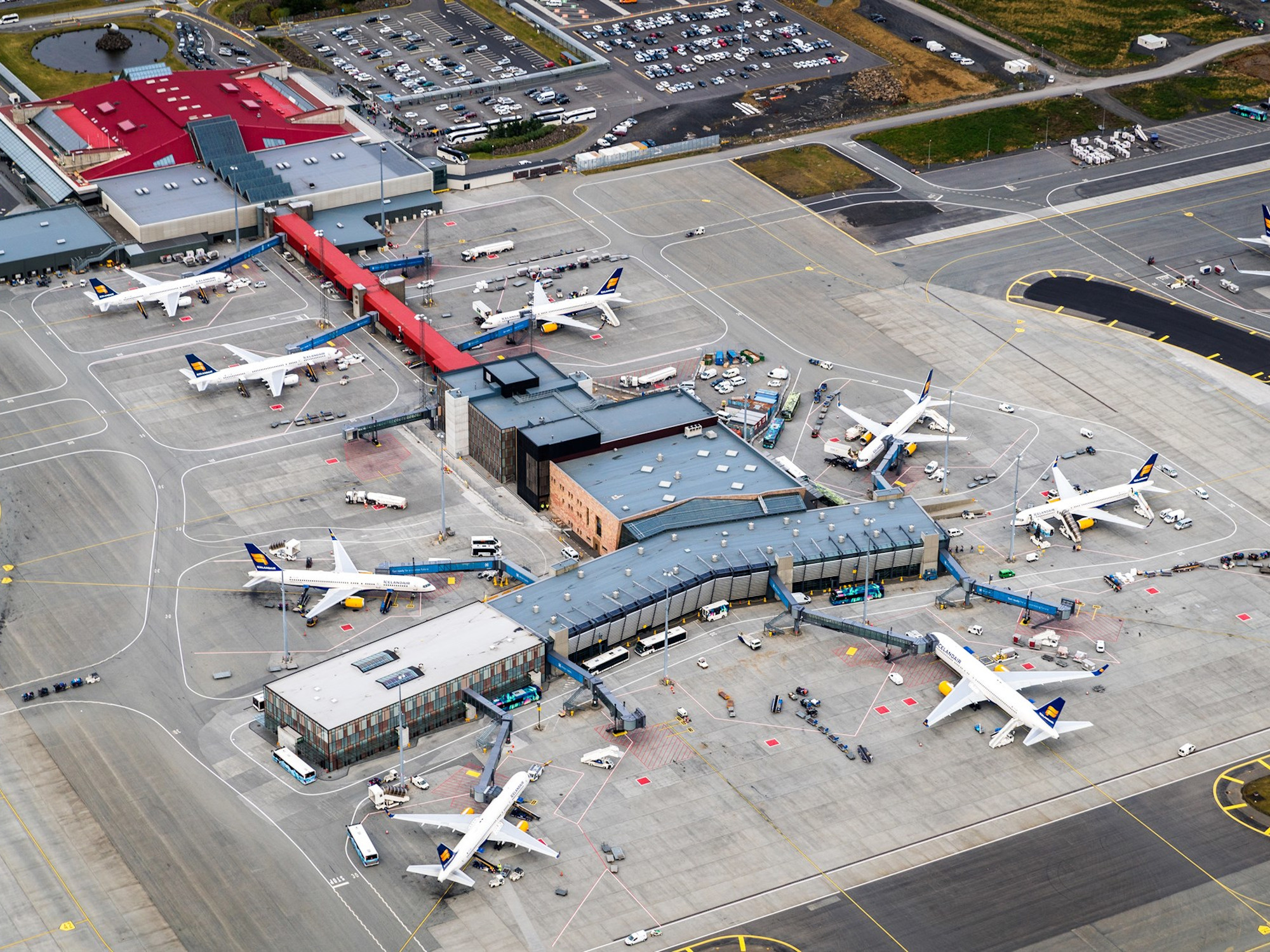 Aerial photo of Keflavík Airport